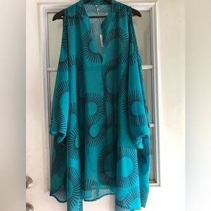 Manaola open shoulder tunic/dress